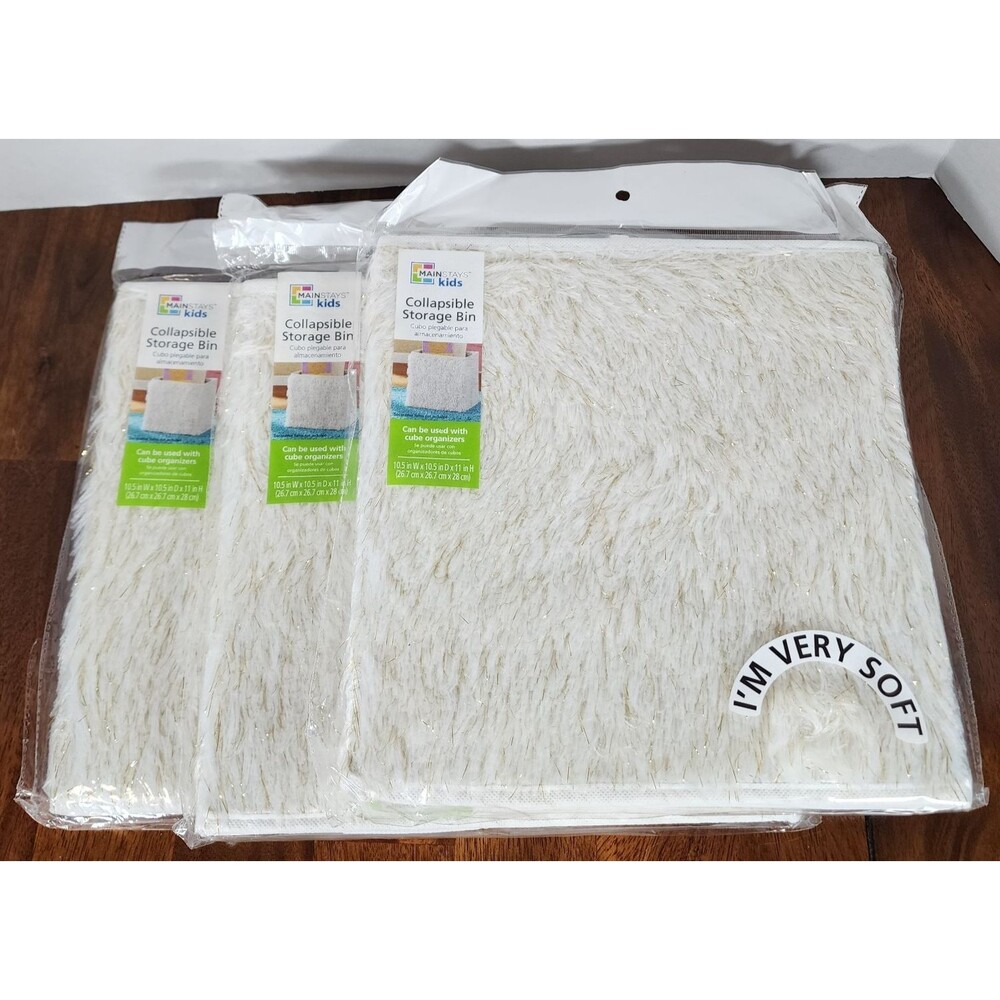 MainStay Kids Collapsible Storage Bin Set of 3